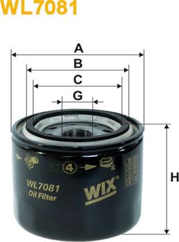 WIX Filters WL7081 - Eļļas filtrs autospares.lv