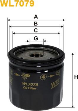 WIX Filters WL7079 - Oil Filter www.autospares.lv