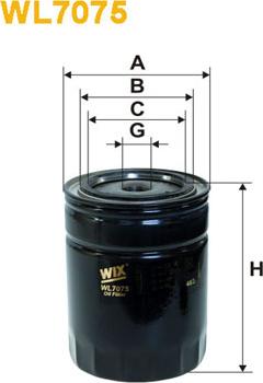 WIX Filters WL7075 - Масляный фильтр www.autospares.lv