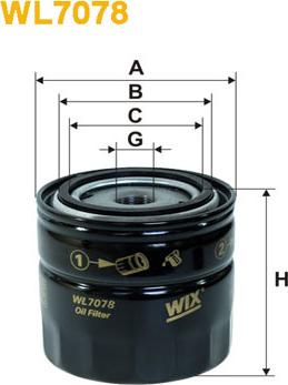 WIX Filters WL7078 - Масляный фильтр www.autospares.lv