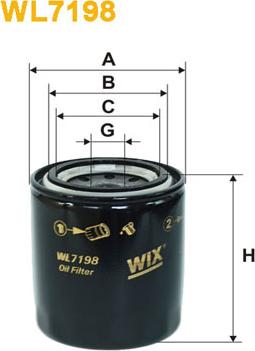 WIX Filters WL7198 - Oil Filter www.autospares.lv