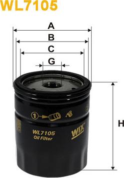 WIX Filters WL7105 - Oil Filter www.autospares.lv