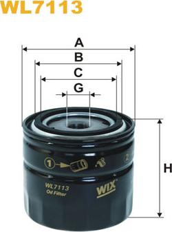 WIX Filters WL7113 - Oil Filter www.autospares.lv