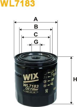 WIX Filters WL7183 - Eļļas filtrs www.autospares.lv