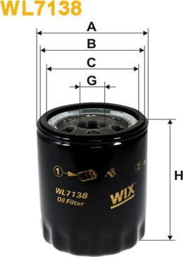 WIX Filters WL7138 - Oil Filter www.autospares.lv