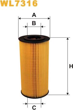 WIX Filters WL7316 - Eļļas filtrs www.autospares.lv