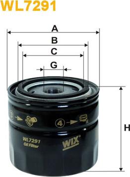 WIX Filters WL7291 - Oil Filter www.autospares.lv