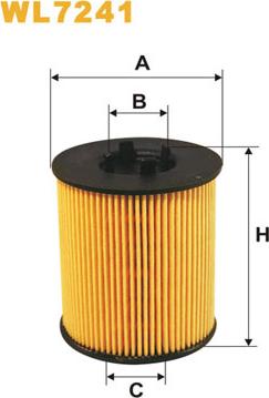 WIX Filters WL7241 - Eļļas filtrs autospares.lv