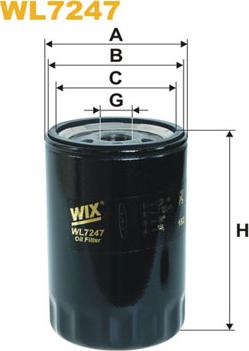 WIX Filters WL7247 - Eļļas filtrs www.autospares.lv