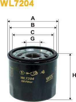 WIX Filters WL7204 - Oil Filter www.autospares.lv