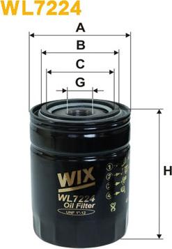 WIX Filters WL7224 - Oil Filter www.autospares.lv