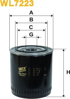 WIX Filters WL7223 - Eļļas filtrs www.autospares.lv