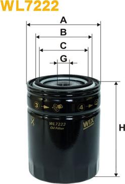 WIX Filters WL7222 - Oil Filter www.autospares.lv