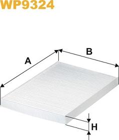 WIX Filters WP9324 - Filter, interior air www.autospares.lv