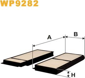 WIX Filters WP9282 - Filtrs, Salona telpas gaiss autospares.lv