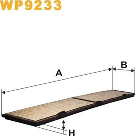 WIX Filters WP9233 - Filtrs, Salona telpas gaiss www.autospares.lv