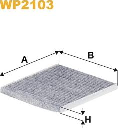 WIX Filters WP2103 - Filtrs, Salona telpas gaiss www.autospares.lv