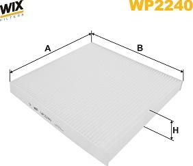 WIX Filters WP2240 - Filtrs, Salona telpas gaiss www.autospares.lv