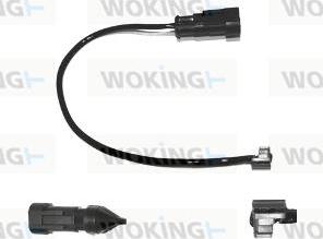 Woking 001092 - Warning Contact, brake pad wear www.autospares.lv