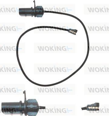 Woking 001144 - Indikators, Bremžu uzliku nodilums www.autospares.lv