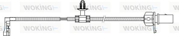 Woking 001166 - Indikators, Bremžu uzliku nodilums www.autospares.lv