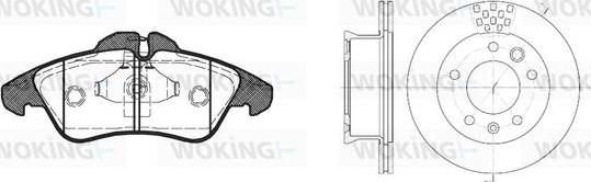 Woking 84783.01 - Дисковый тормозной механизм, комплект www.autospares.lv