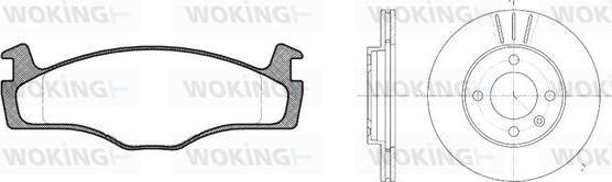 Woking 80713.00 - Дисковый тормозной механизм, комплект www.autospares.lv