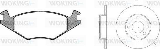 Woking 80713.02 - Дисковый тормозной механизм, комплект www.autospares.lv