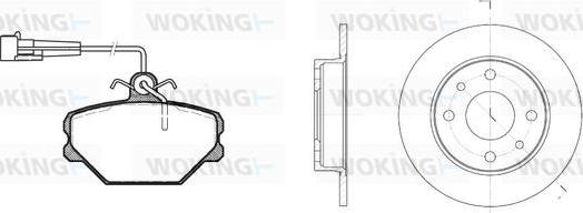 Woking 83643.00 - Дисковый тормозной механизм, комплект www.autospares.lv