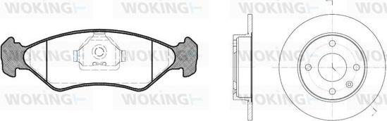 Woking 83853.00 - Дисковый тормозной механизм, комплект www.autospares.lv