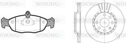 Woking 82933.03 - Brake Set, disc brakes www.autospares.lv