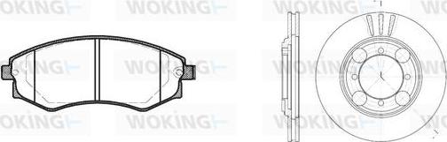 Woking 82183.00 - Дисковый тормозной механизм, комплект www.autospares.lv