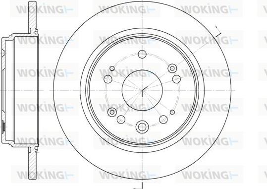 Woking D6912.00 - Bremžu diski autospares.lv