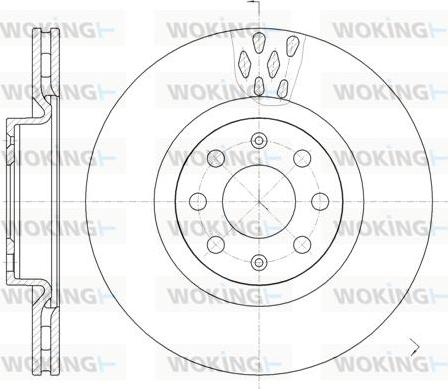 Woking D6982.10 - Bremžu diski autospares.lv