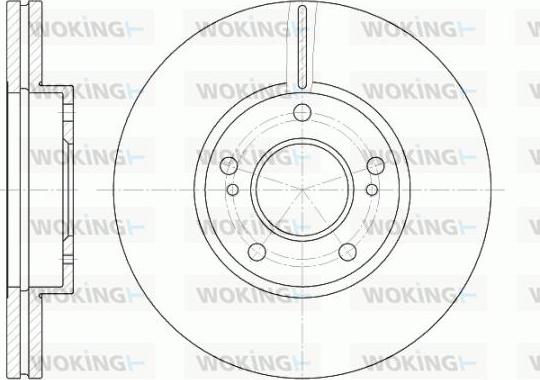 Woking D6937.10 - Bremžu diski autospares.lv