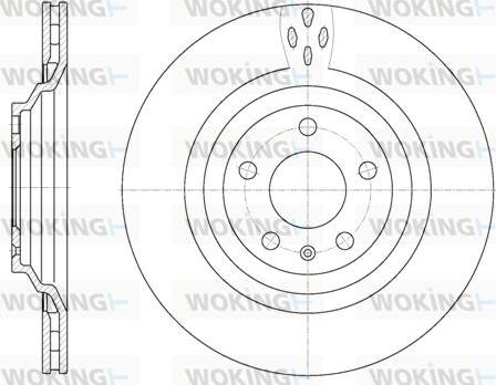 Woking D6970.10 - Bremžu diski www.autospares.lv