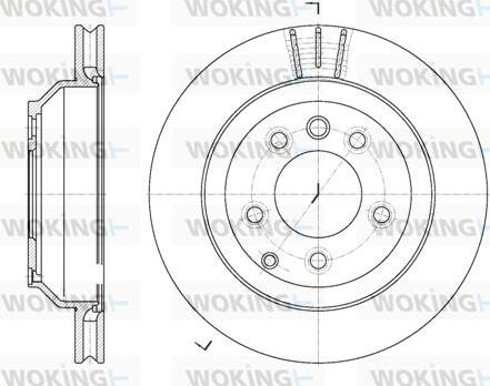 Woking D6971.10 - Bremžu diski autospares.lv