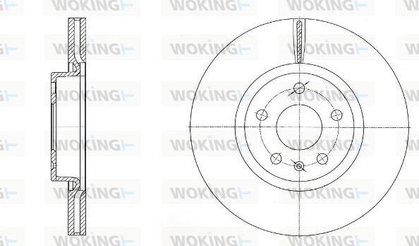 Woking D6972.10 - Bremžu diski autospares.lv