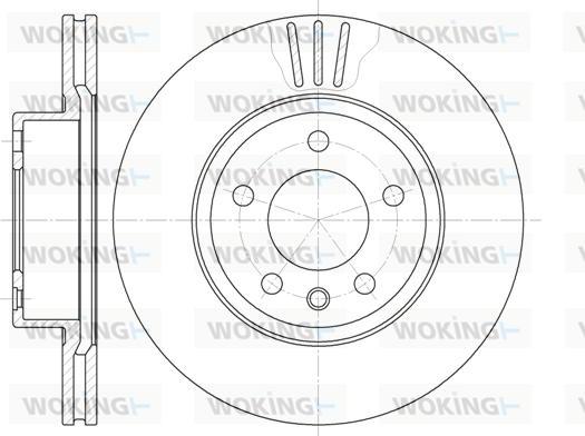 Woking D6490.10 - Bremžu diski autospares.lv