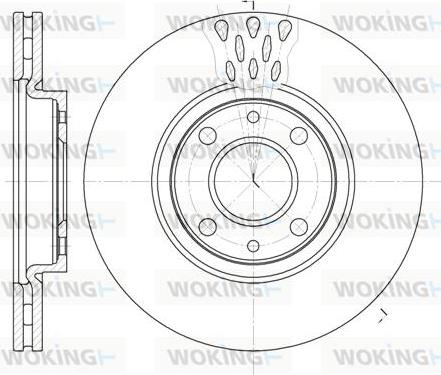 Woking D6443.10 - Brake Disc www.autospares.lv