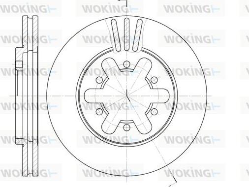 Woking D6450.10 - Bremžu diski autospares.lv