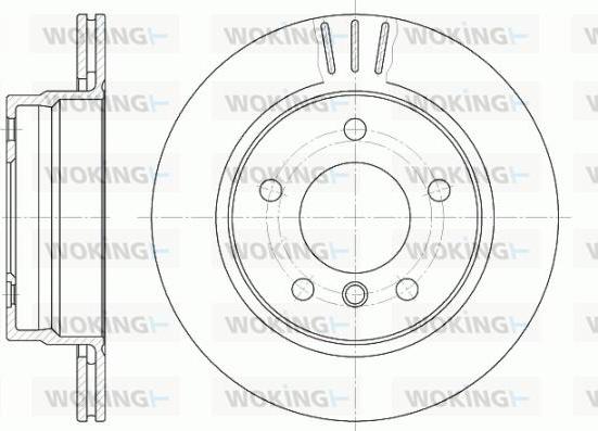 Woking D6458.10 - Тормозной диск www.autospares.lv