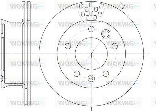 Woking D6461.10 - Тормозной диск www.autospares.lv