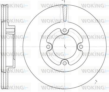 Woking D6406.10 - Bremžu diski autospares.lv