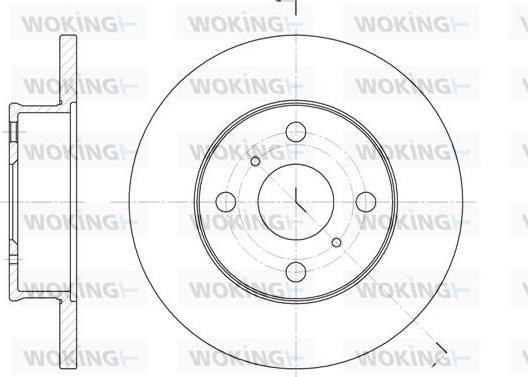 Woking D6401.00 - Bremžu diski autospares.lv