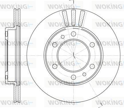 Woking D6408.10 - Bremžu diski www.autospares.lv