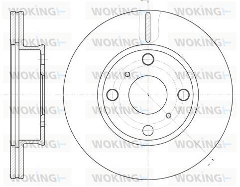 Woking D6402.10 - Bremžu diski autospares.lv