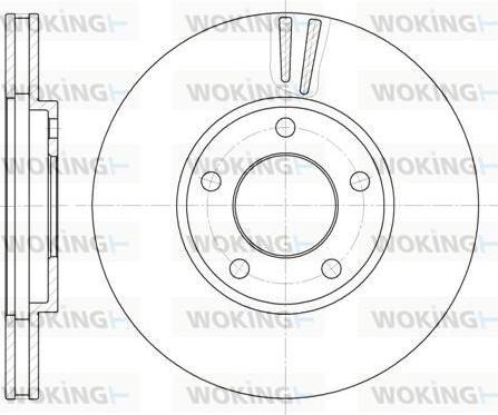 Woking D6419.10 - Bremžu diski autospares.lv