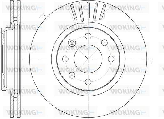 Woking D6412.10 - Bremžu diski autospares.lv