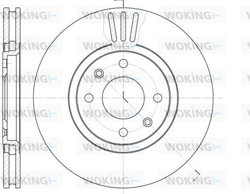 Woking D6486.10 - Тормозной диск www.autospares.lv